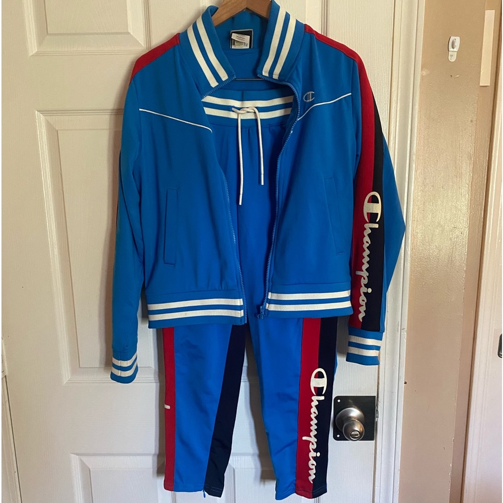 Champion jacket and capri style pants